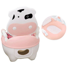 Load image into Gallery viewer, Baby Potty Toilet Bowl For Children Potty Training Baby Toilet Seat Portable Pot Cute Portable Comfortable Children Backrest Pot