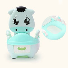 Load image into Gallery viewer, Baby Potty Toilet Bowl For Children Potty Training Baby Toilet Seat Portable Pot Cute Portable Comfortable Children Backrest Pot