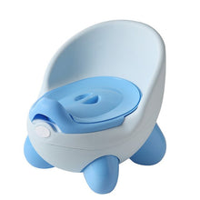 Load image into Gallery viewer, Girls Boys Cartoon Pots Baby Potty Toilet Seat Bowl Portable Training Pan Children's Pot Kids Bedpan Comfortable Backrest Toilet