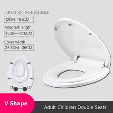 Load image into Gallery viewer, Multifunction Adult Toilet Seat Kid Pot Training Cover Simple Combination Prevent Falling Toilet Lid For Kids Home Toilets Cover