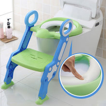 Load image into Gallery viewer, Baby Toilet Seat Baby Folding Adjustable Ladder Potty Training Chair Step Stool Kid Safety Toilet Trainer Seat Pot For Children