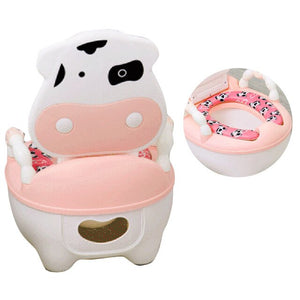 Baby Potty Toilet Bowl For Children Potty Training Baby Toilet Seat Portable Pot Cute Portable Comfortable Children Backrest Pot