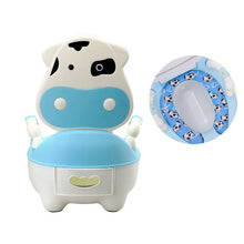 Load image into Gallery viewer, Baby Potty Toilet Bowl For Children Potty Training Baby Toilet Seat Portable Pot Cute Portable Comfortable Children Backrest Pot
