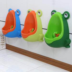 Cartoon Frog Bathroom Kids Toddler Potty Toilet Training urinate Trainer Boys Urinal Cartoon Frog Shape Cute Eco-friendly