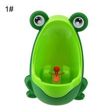 Load image into Gallery viewer, Cartoon Frog Bathroom Kids Toddler Potty Toilet Training urinate Trainer Boys Urinal Cartoon Frog Shape Cute Eco-friendly
