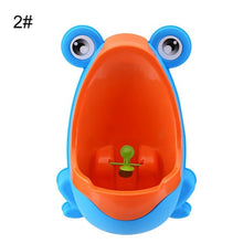 Load image into Gallery viewer, Cartoon Frog Bathroom Kids Toddler Potty Toilet Training urinate Trainer Boys Urinal Cartoon Frog Shape Cute Eco-friendly
