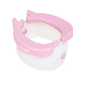 Portable Baby Chamber Pot Cartoon Banana Foldaway Toilet Training Seat Travel Potty Rings For Kids No-clean Vehicle Light Urinal