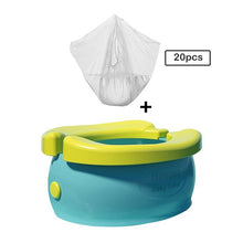 Load image into Gallery viewer, Portable Baby Chamber Pot Cartoon Banana Foldaway Toilet Training Seat Travel Potty Rings For Kids No-clean Vehicle Light Urinal
