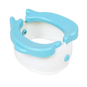 Portable Baby Chamber Pot Cartoon Banana Foldaway Toilet Training Seat Travel Potty Rings For Kids No-clean Vehicle Light Urinal