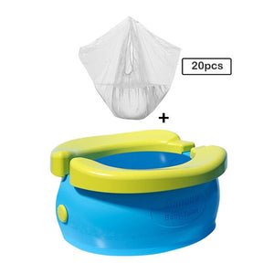 Portable Baby Chamber Pot Cartoon Banana Foldaway Toilet Training Seat Travel Potty Rings For Kids No-clean Vehicle Light Urinal