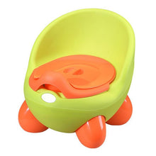 Load image into Gallery viewer, Girls Boys Cartoon Pots Baby Potty Toilet Seat Bowl Portable Training Pan Children&#39;s Pot Kids Bedpan Comfortable Backrest Toilet
