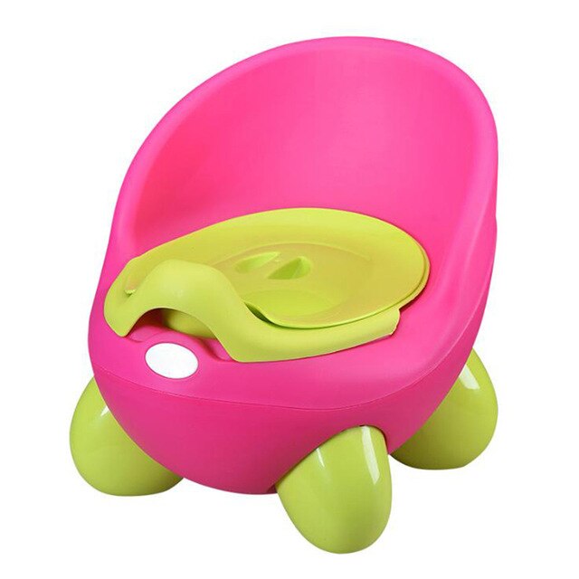 Girls Boys Cartoon Pots Baby Potty Toilet Seat Bowl Portable Training Pan Children's Pot Kids Bedpan Comfortable Backrest Toilet