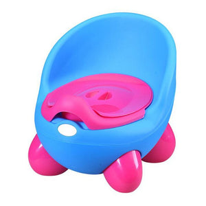 Girls Boys Cartoon Pots Baby Potty Toilet Seat Bowl Portable Training Pan Children's Pot Kids Bedpan Comfortable Backrest Toilet