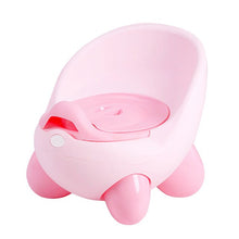 Load image into Gallery viewer, Girls Boys Cartoon Pots Baby Potty Toilet Seat Bowl Portable Training Pan Children&#39;s Pot Kids Bedpan Comfortable Backrest Toilet
