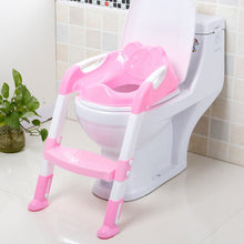 Load image into Gallery viewer, New Baby Potty Training Seat Children&#39;s Potty Baby Toilet Seat With Adjustable Ladder Infant Toilet Training Folding Seat
