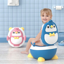 Load image into Gallery viewer, Lovely Baby Boy Children&#39;s Pot Cute Penguin Ajustable Height Baby Potty Training Seat Portable Toilet for Babies Girls Infantil
