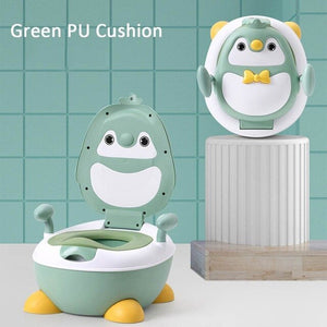 Lovely Baby Boy Children's Pot Cute Penguin Ajustable Height Baby Potty Training Seat Portable Toilet for Babies Girls Infantil