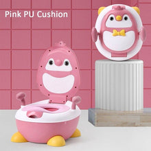 Load image into Gallery viewer, Lovely Baby Boy Children&#39;s Pot Cute Penguin Ajustable Height Baby Potty Training Seat Portable Toilet for Babies Girls Infantil
