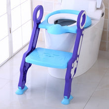 Load image into Gallery viewer, Baby Toilet Seat Baby Folding Adjustable Ladder Potty Training Chair Step Stool Kid Safety Toilet Trainer Seat Pot For Children
